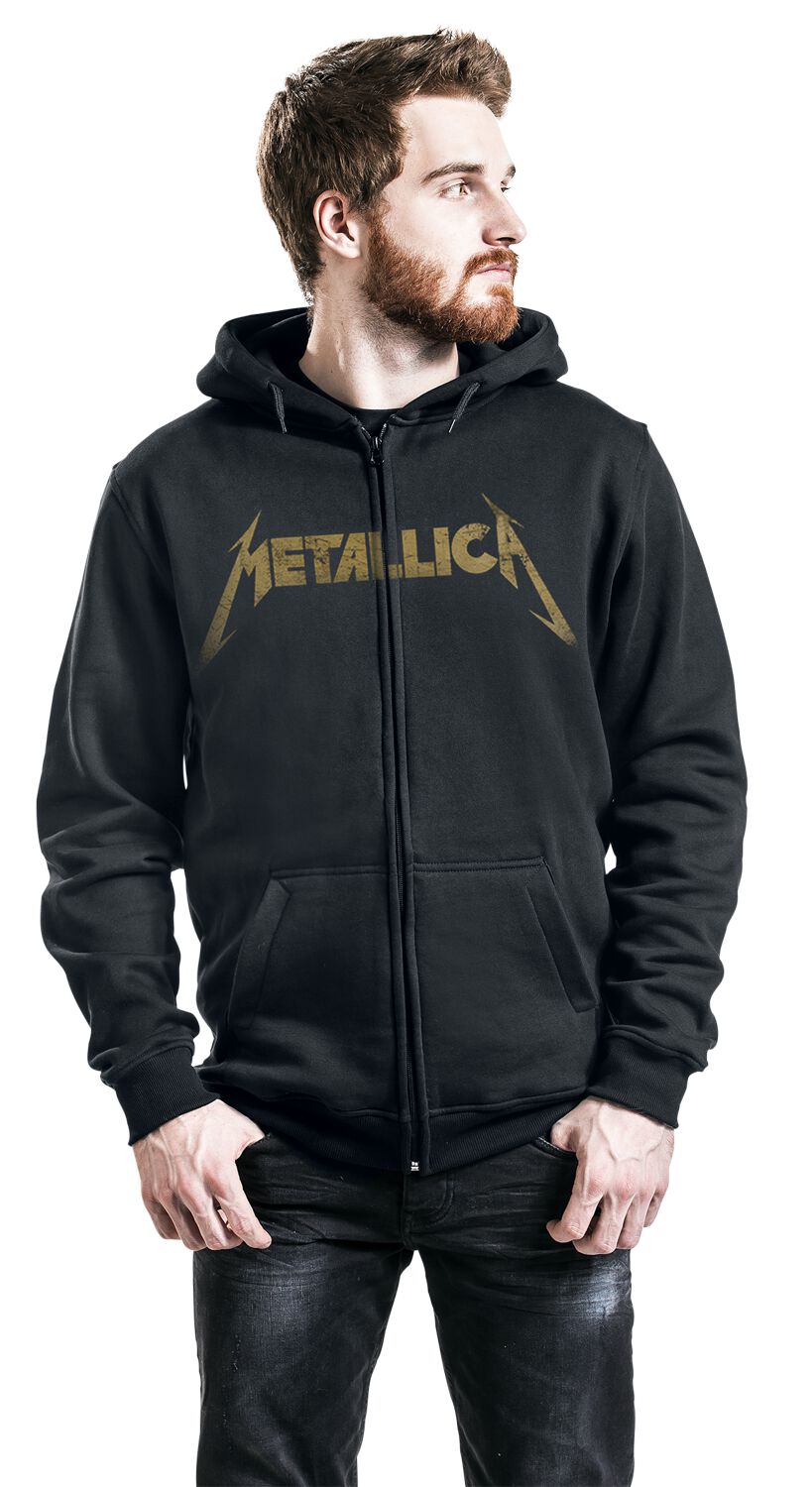 Hetfield Iron Cross Guitar | Metallica Sweat-shirt zippé à capuche