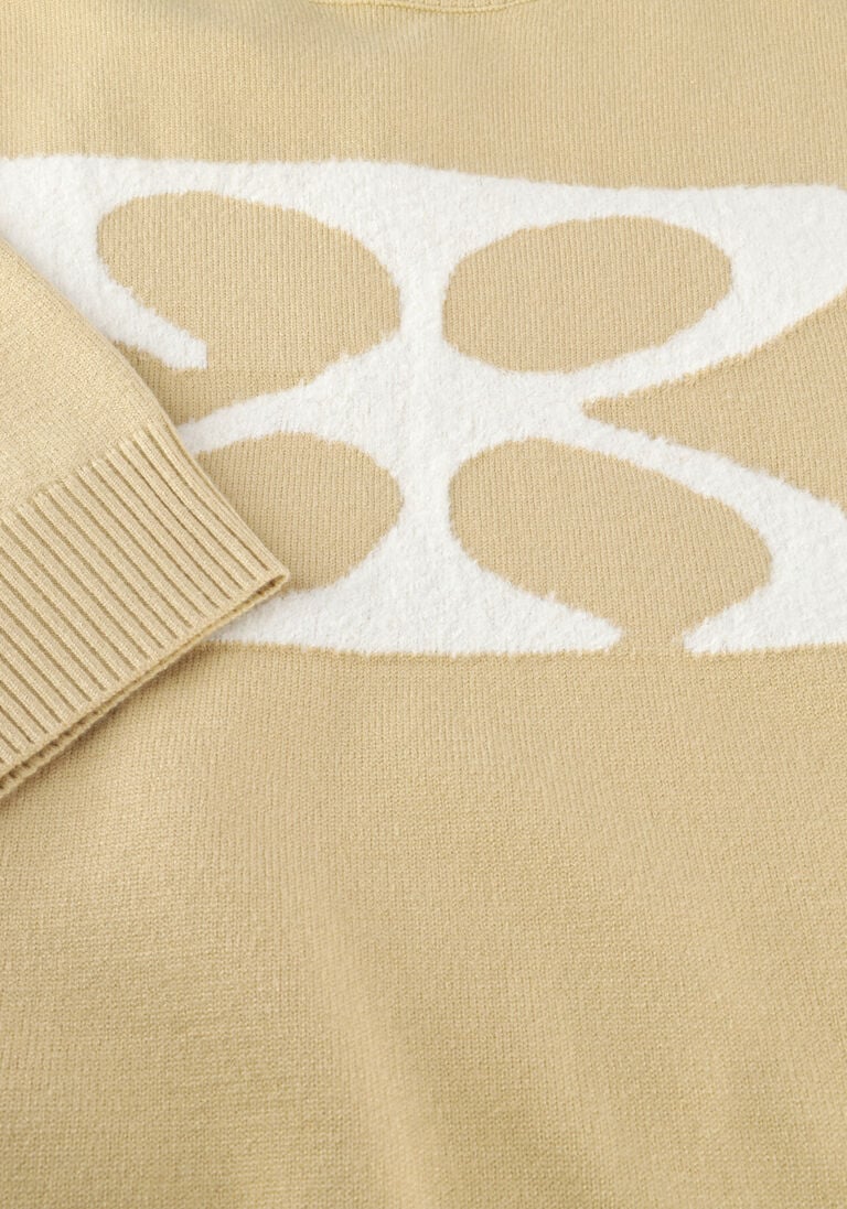beige studio ar trui isidre viscose knit
