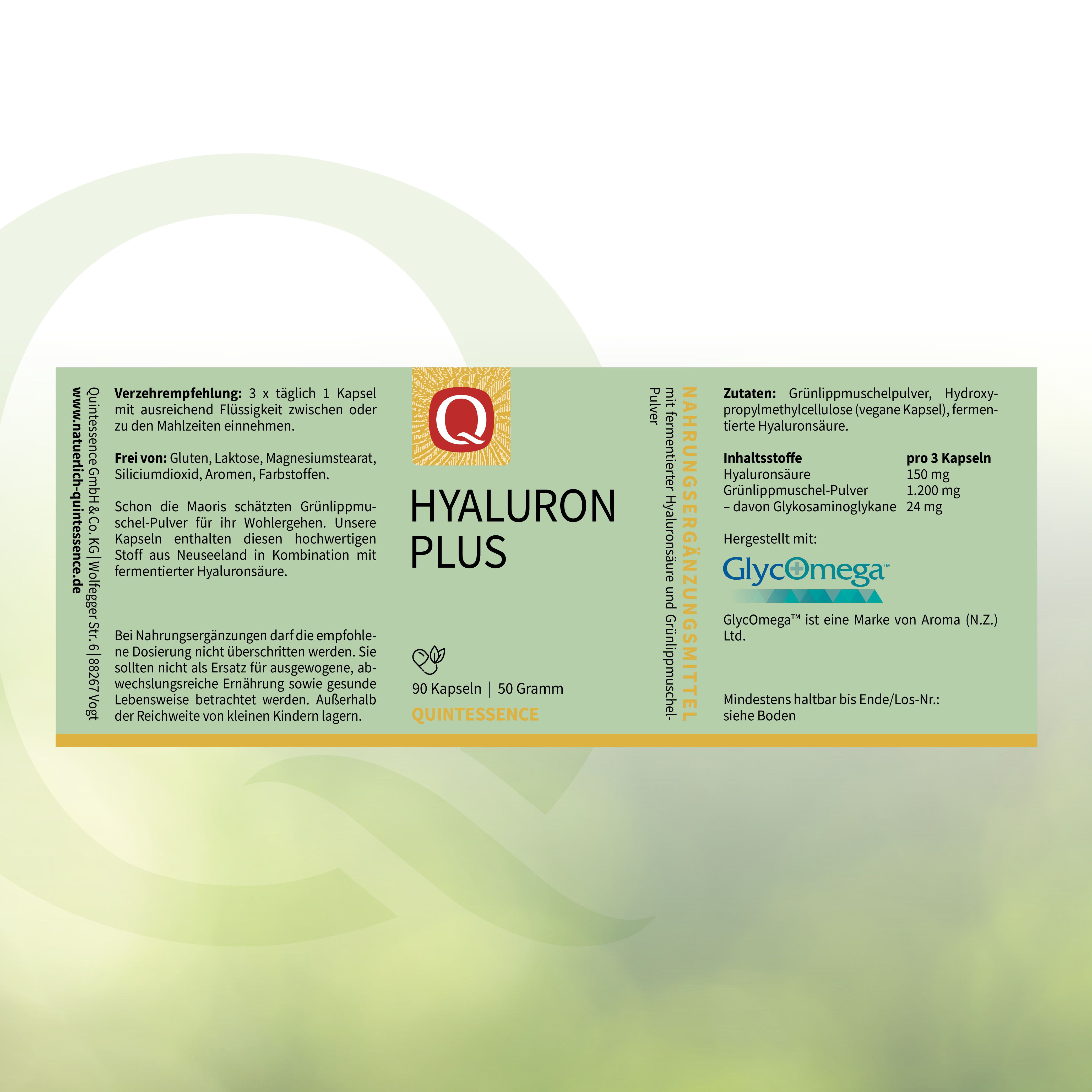 Hyaluron Plus Kapseln von Quintessence