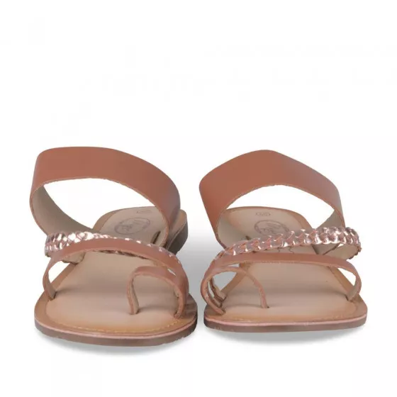 Mules COGNAC MEGIS CASUAL