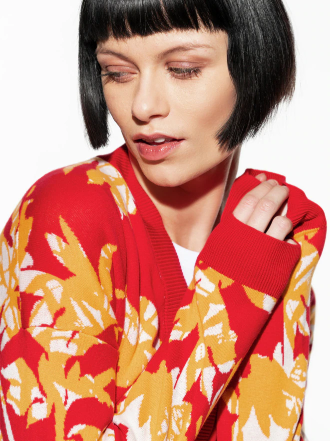 Jacquard Cardigan