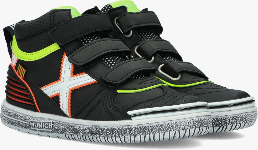 MUNICH zwarte munich hoge sneaker g3 boot velcro