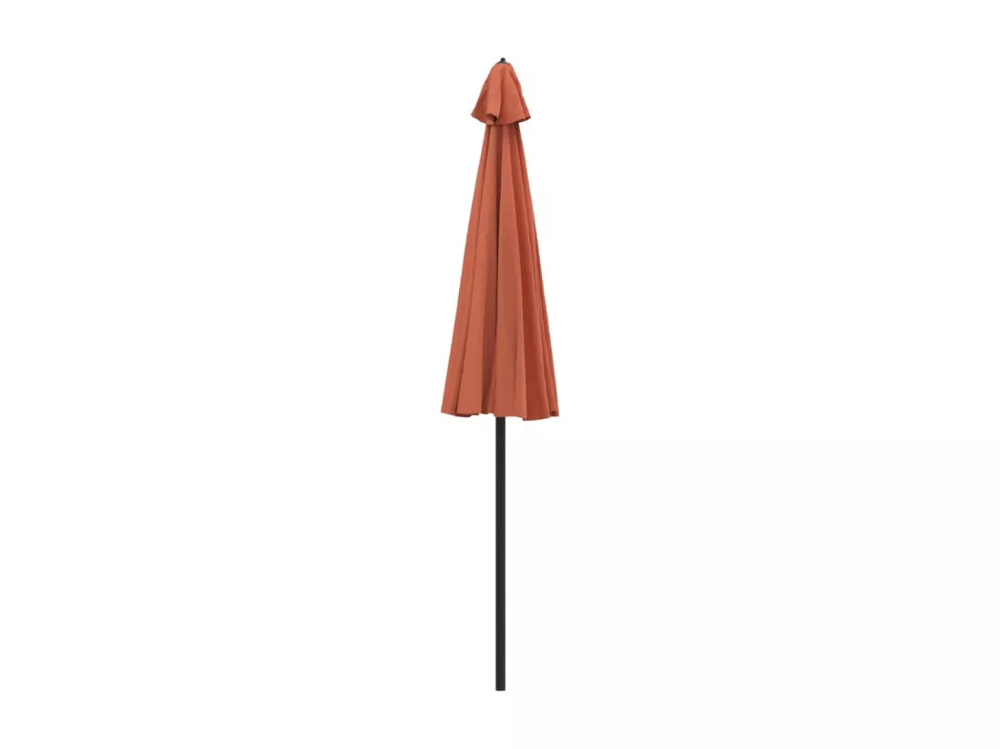 Parasol d'extérieur et mât avec aluminium 270 cm Terre cuite