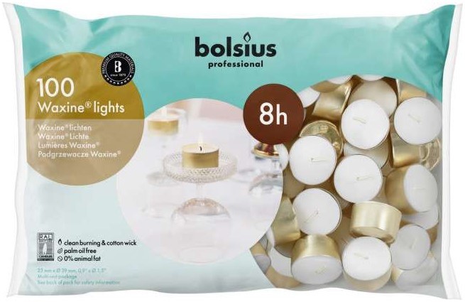 Bolsius Waxinelicht 16/38 Wit 100st