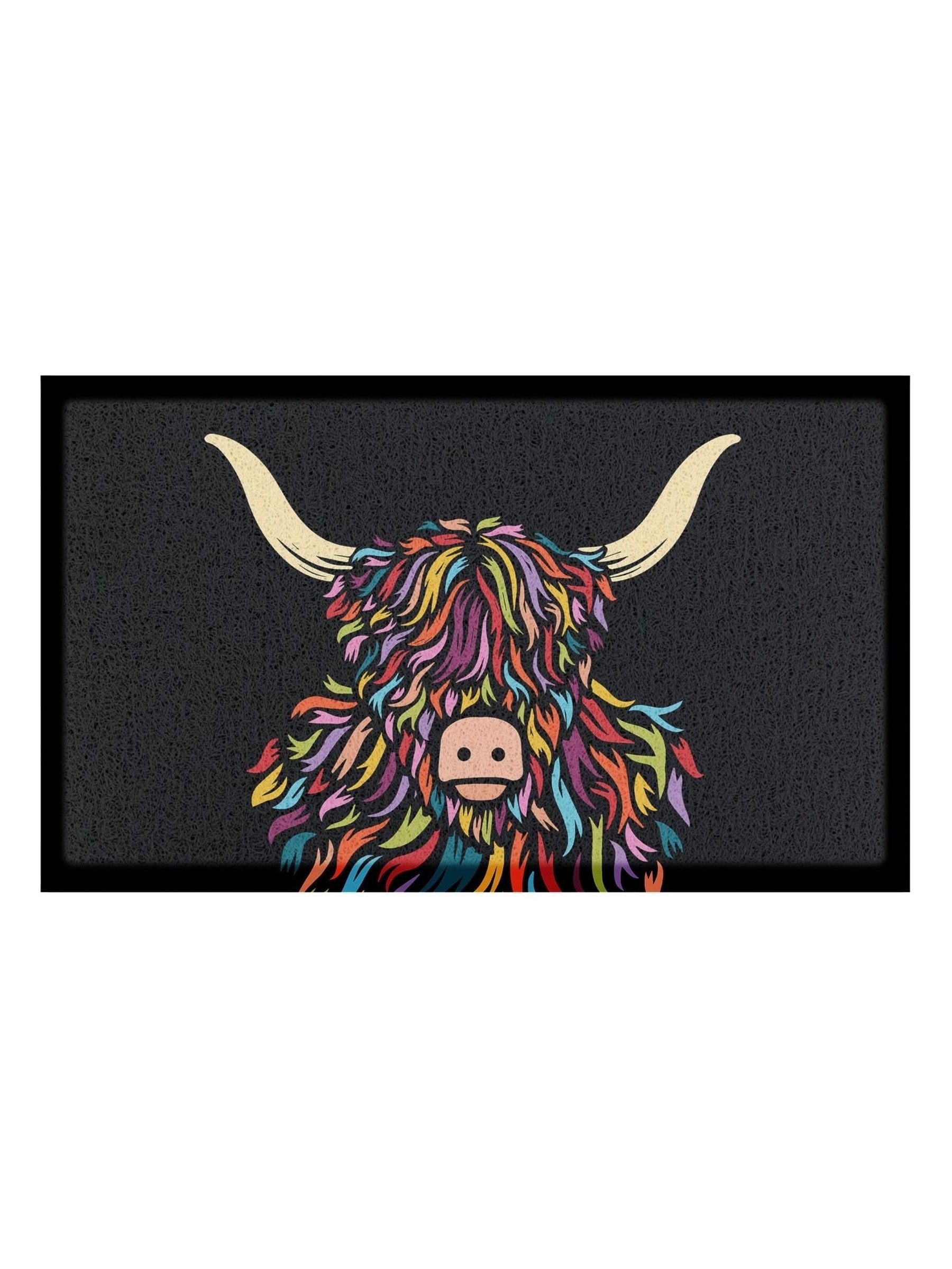 Artsy Mats Highland Cow Colour Indoor Outdoor Doormat
