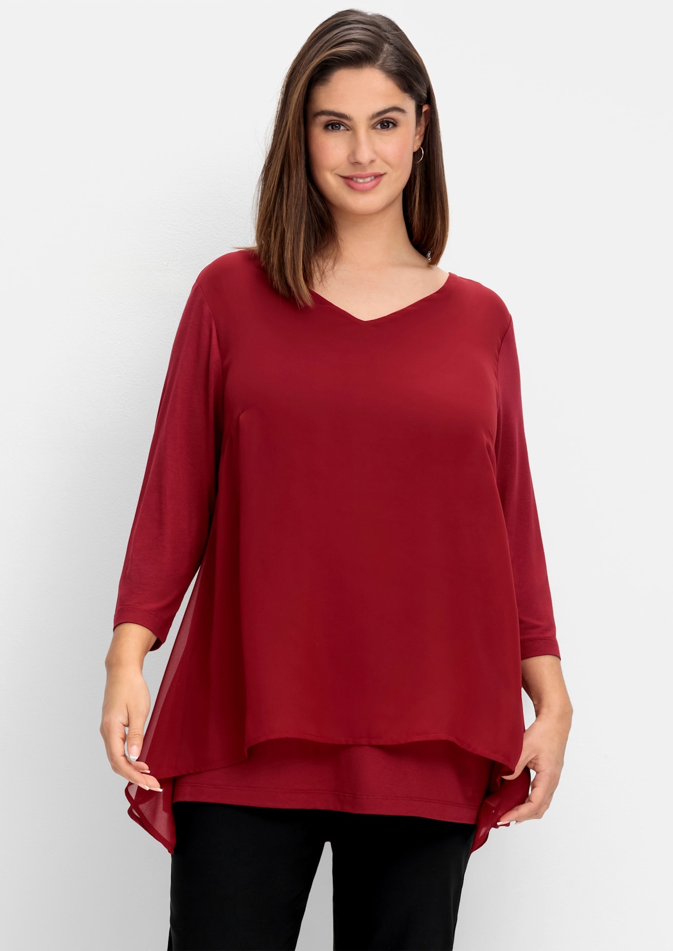 Sheego 3/4-Arm-Shirt »3/4-Arm-Shirt« 1 Stk.