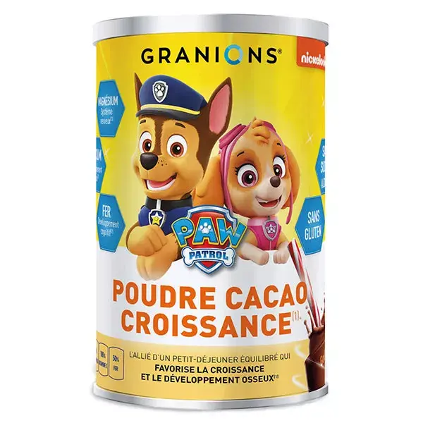 Granions Cacau em Pó Patrulha Canina para Crescimento 300g