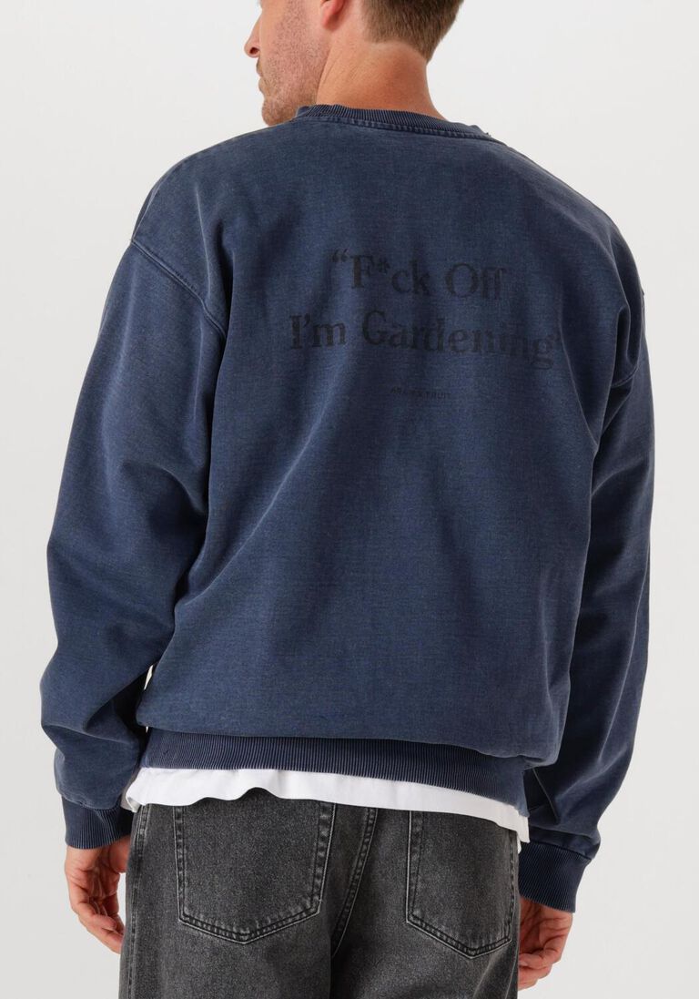 blauwe bram's fruit sweater distressed f*ck off crewneck