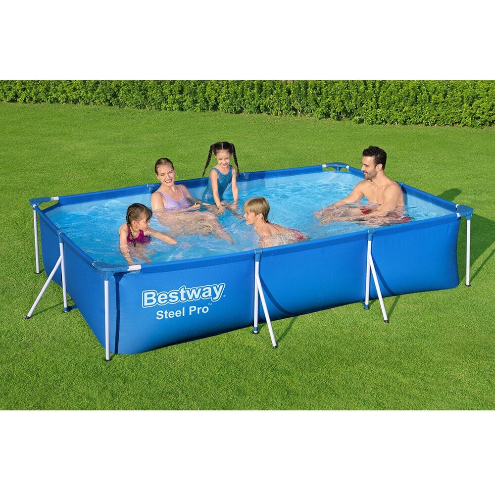 Piscine tubulaire rectangulaire Steel Pro 300 x 201 x 66 cm  BESTWAY