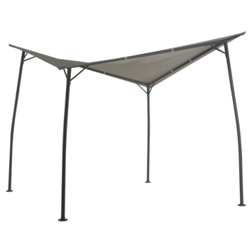 Handson pergola zwart/beige vierkant 6 m²