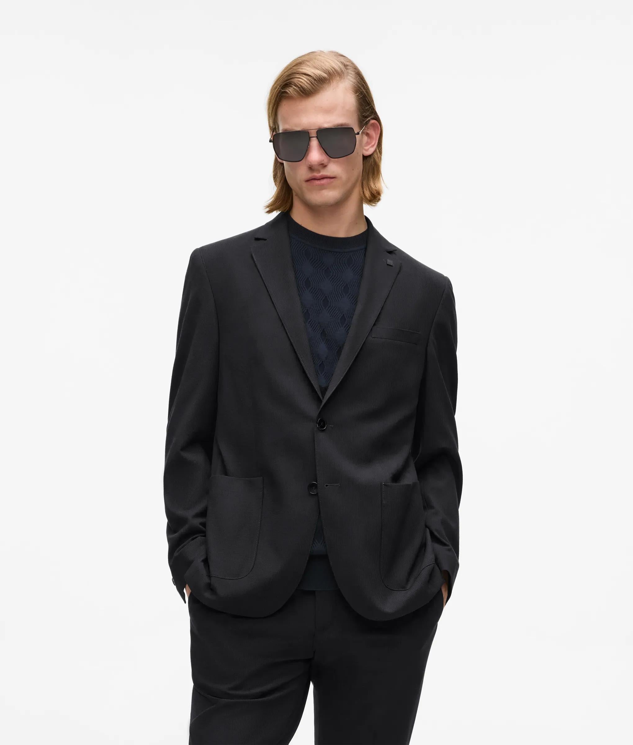 Blazer met patch-zakken