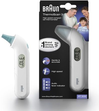 BRAUN - ThermoScan 3 IRT3030 - Infrarood Oorthermometer - Compact