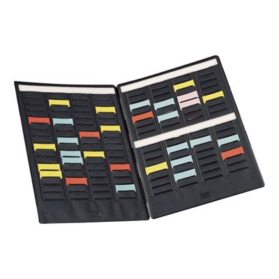 Nobo Mini - Planning portatif à fiches T - 2 volets - 24 x 31 cm
