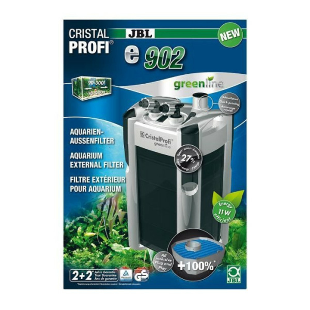 Jbl filtre extérieur cristalprofi e902 greenline pour aquarium de 90 a 300 litres