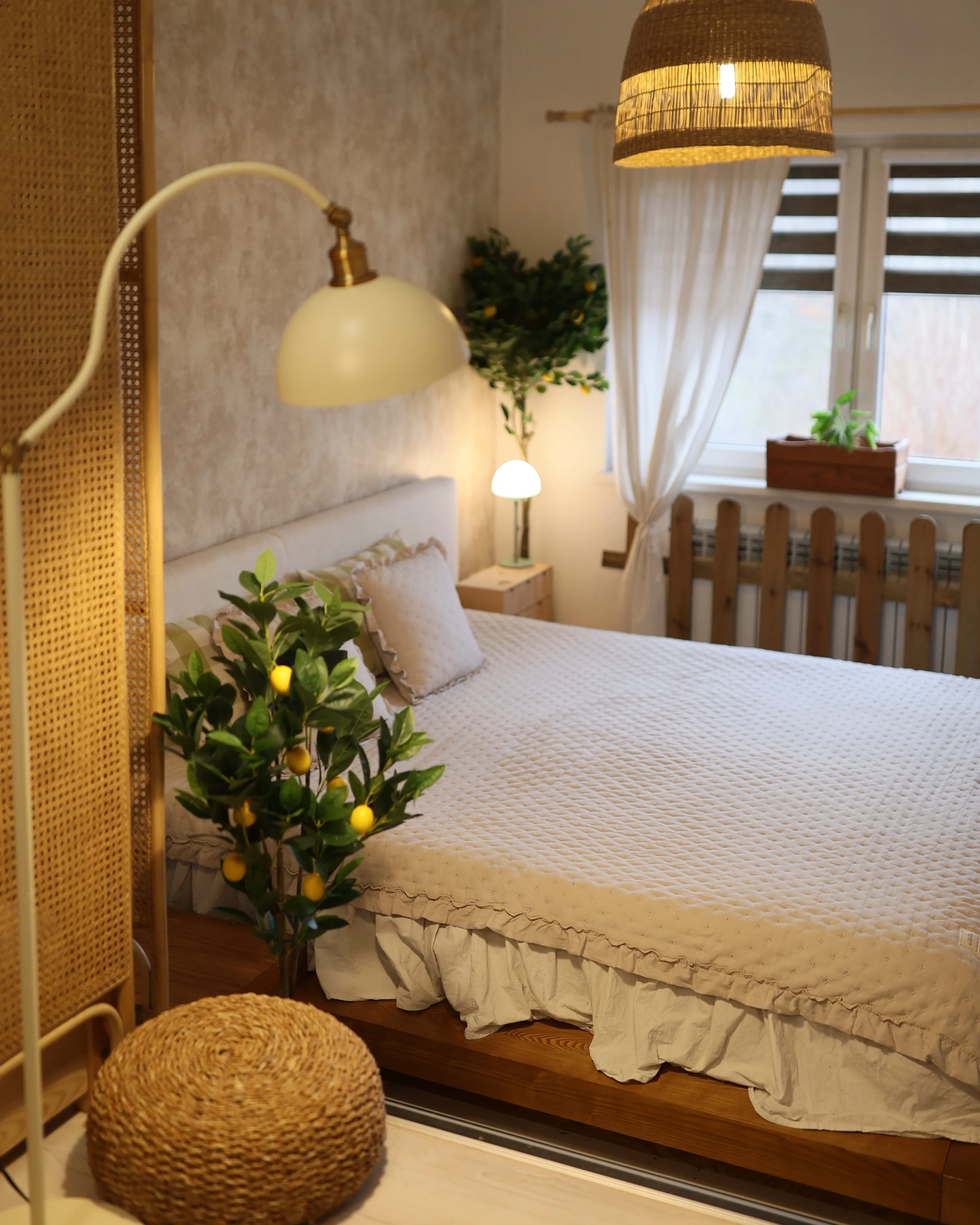 Staande lamp LENNON verstelbaar Metaal Lichtbeige