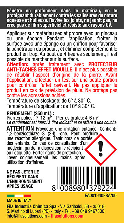 Protecteur anti-taches effet mouillé Fila 250mL