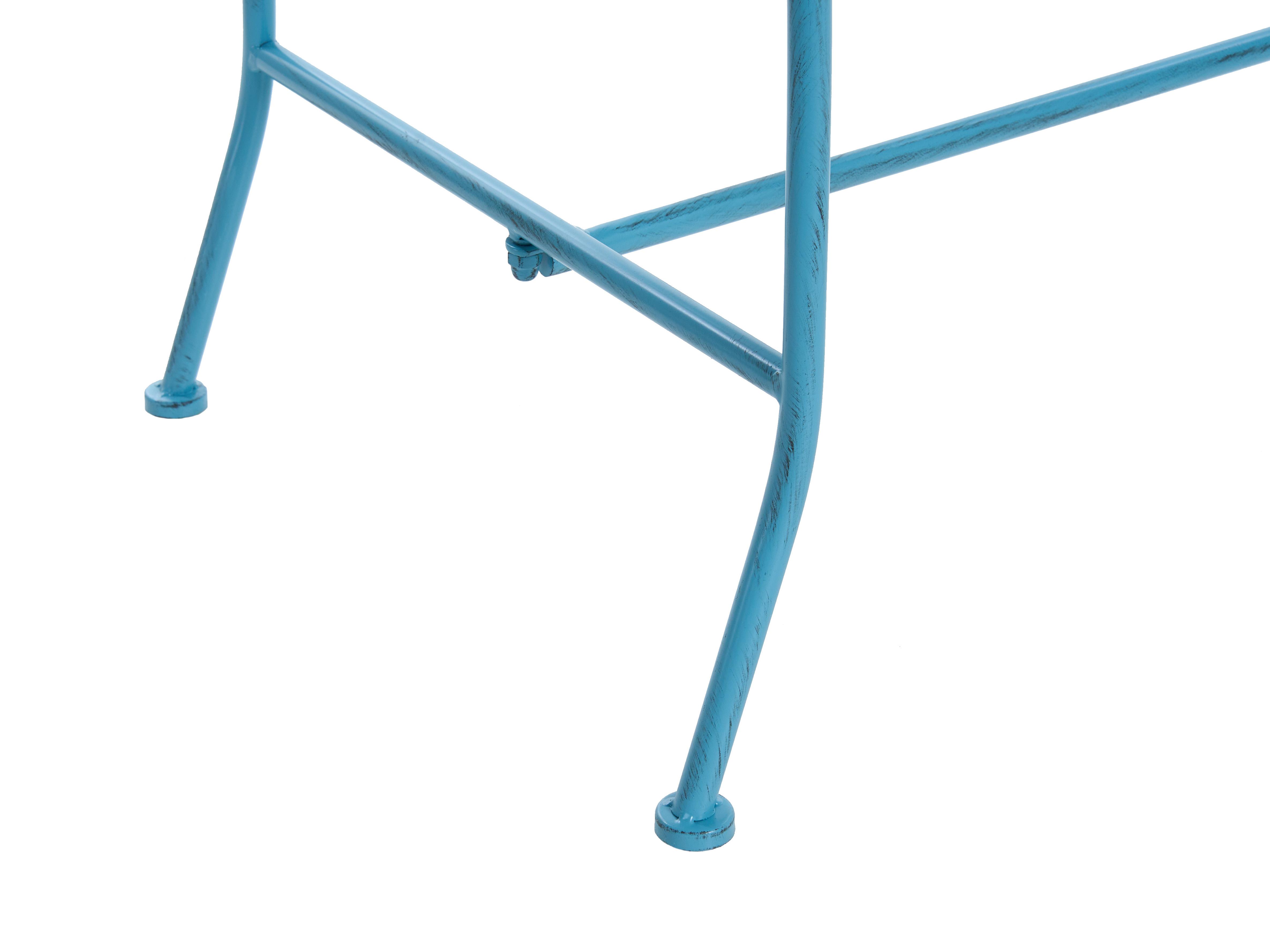 Tuinbank PAVIA 146 cm Metaal Blauw