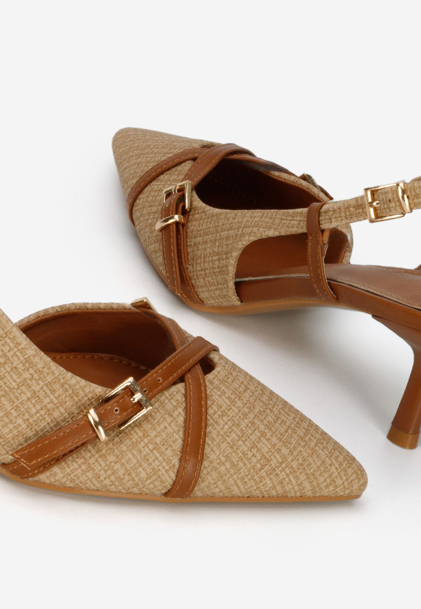 Chaussures slingback kaki Ofeliana