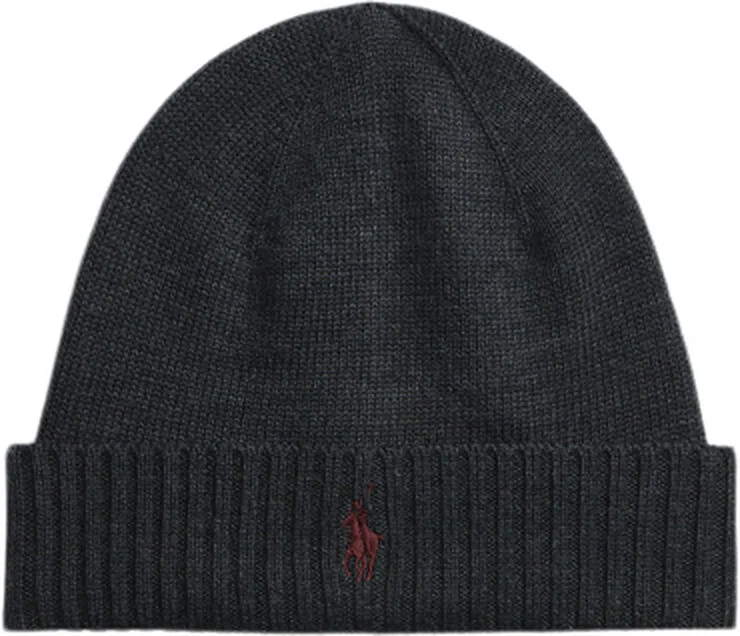 Polo Ralph Lauren 2/30 MERINO WL RWS-HAT Dark granite hthr