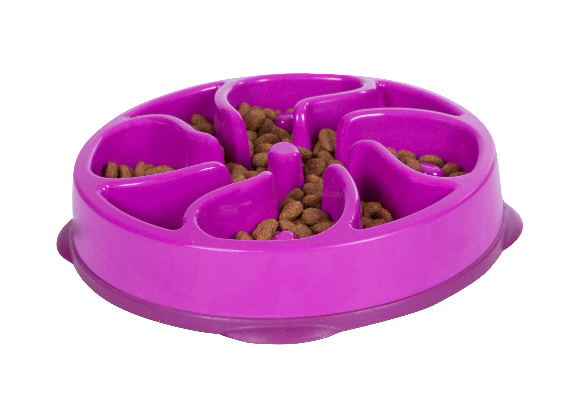 Outward Hound Anti-Schrok mini - Voerbak - Paars - 21 cm