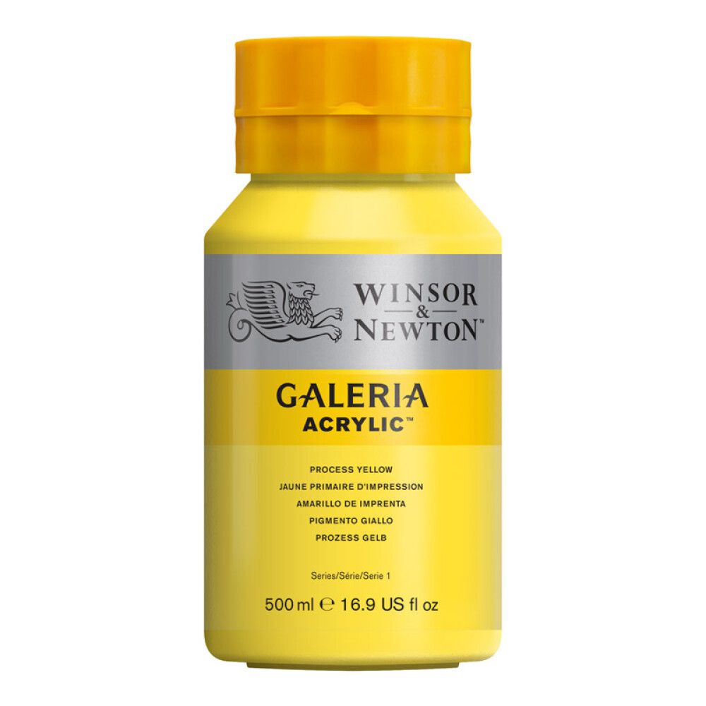 AKRYLFARGE W&N GALERIA NR 537 PROCESS GUL 500ML