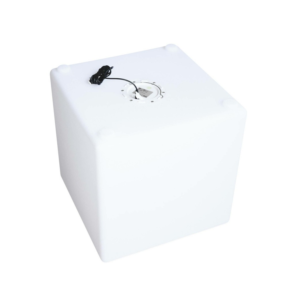 Cube led 40cm – cube décoratif lumineux. 40x40cm. Blanc chaud. Commande à distance