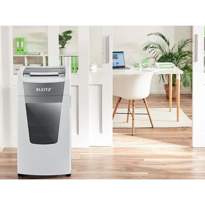 Leitz IQ AutoFeed Office Pro 600 P4 - destructeur de documents coupe croisée - 600 feuilles - Corbeille 110 litres