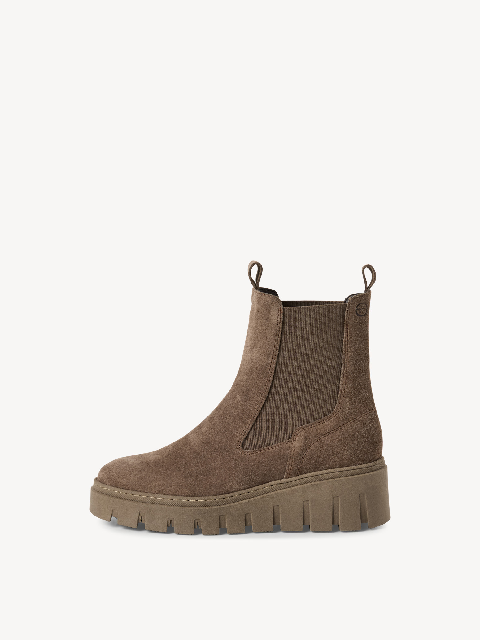 Leren Chelseaboot - beige