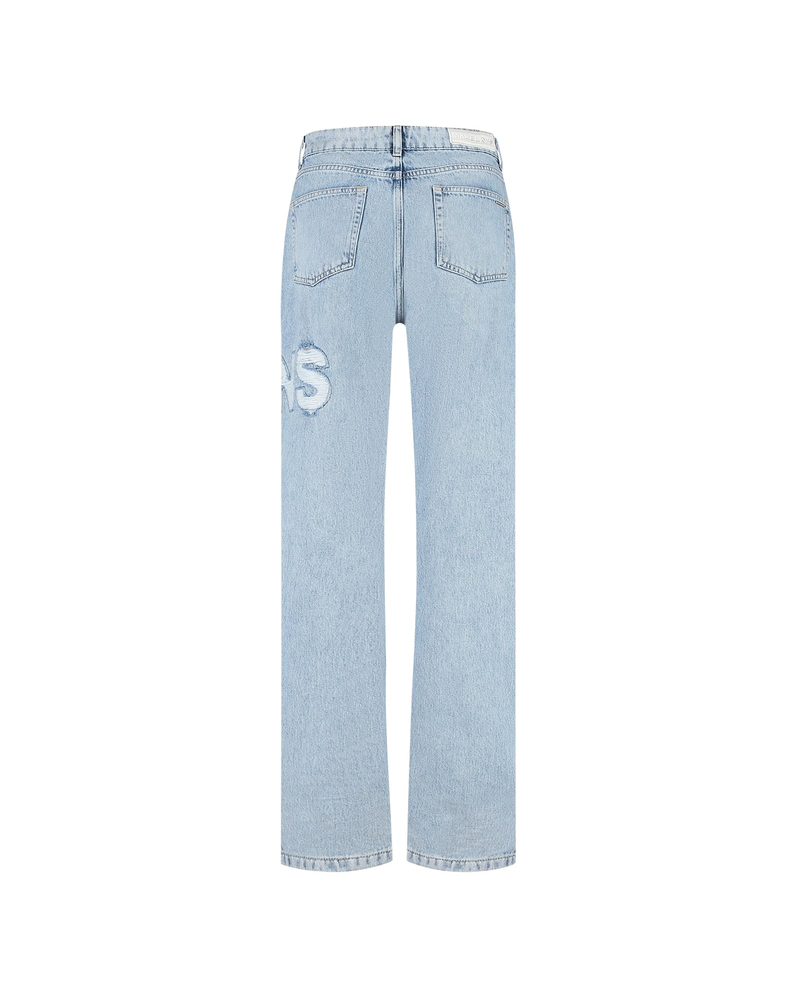 Malelions Ripped Jeans Dames Lichtblauw