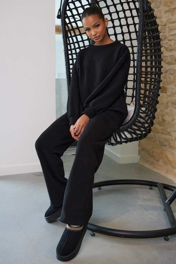 Ensemble 2 pièces sweat + jogging noir