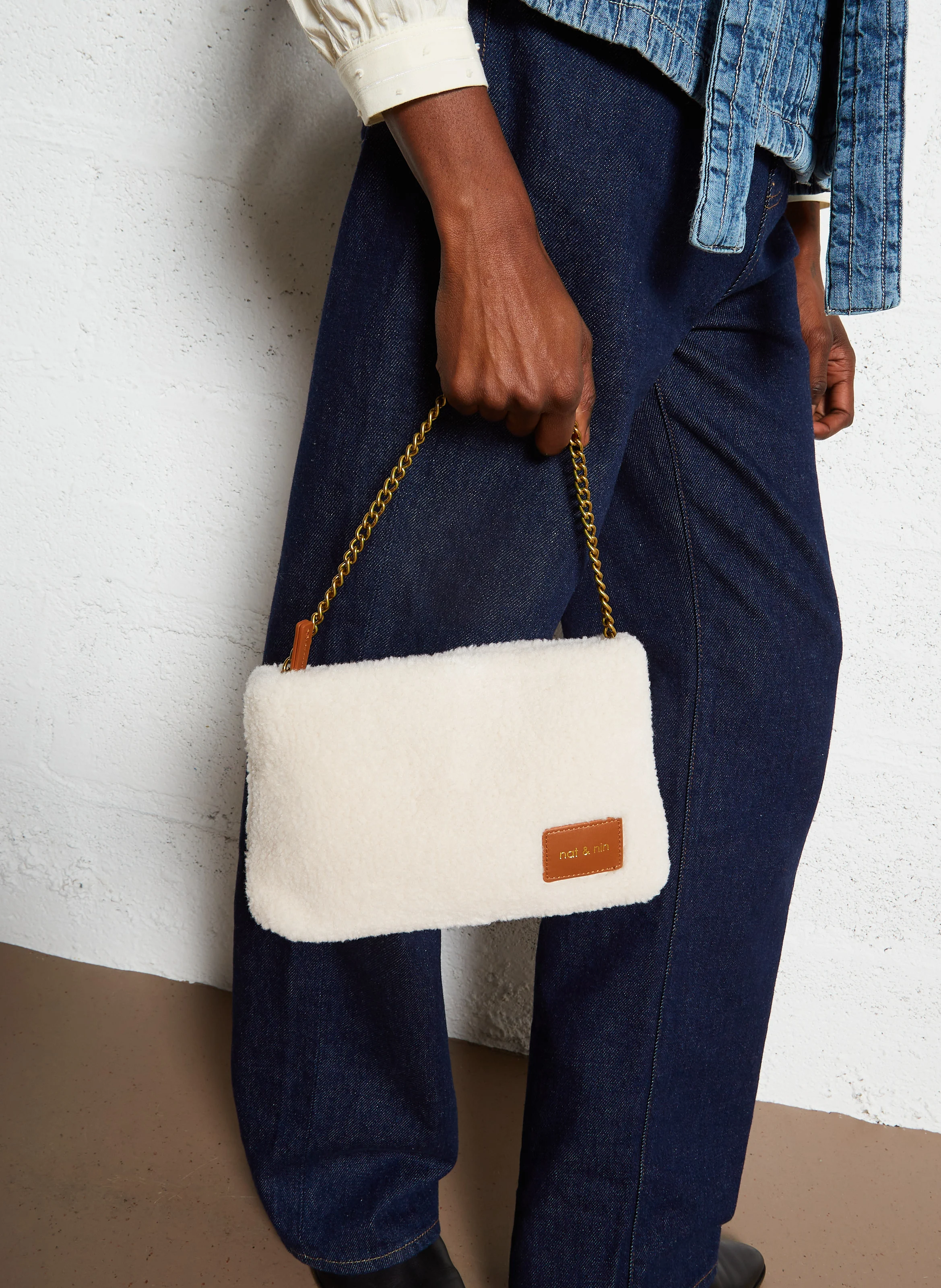 MOLLY TEDDY - Sac pochette| Beige
