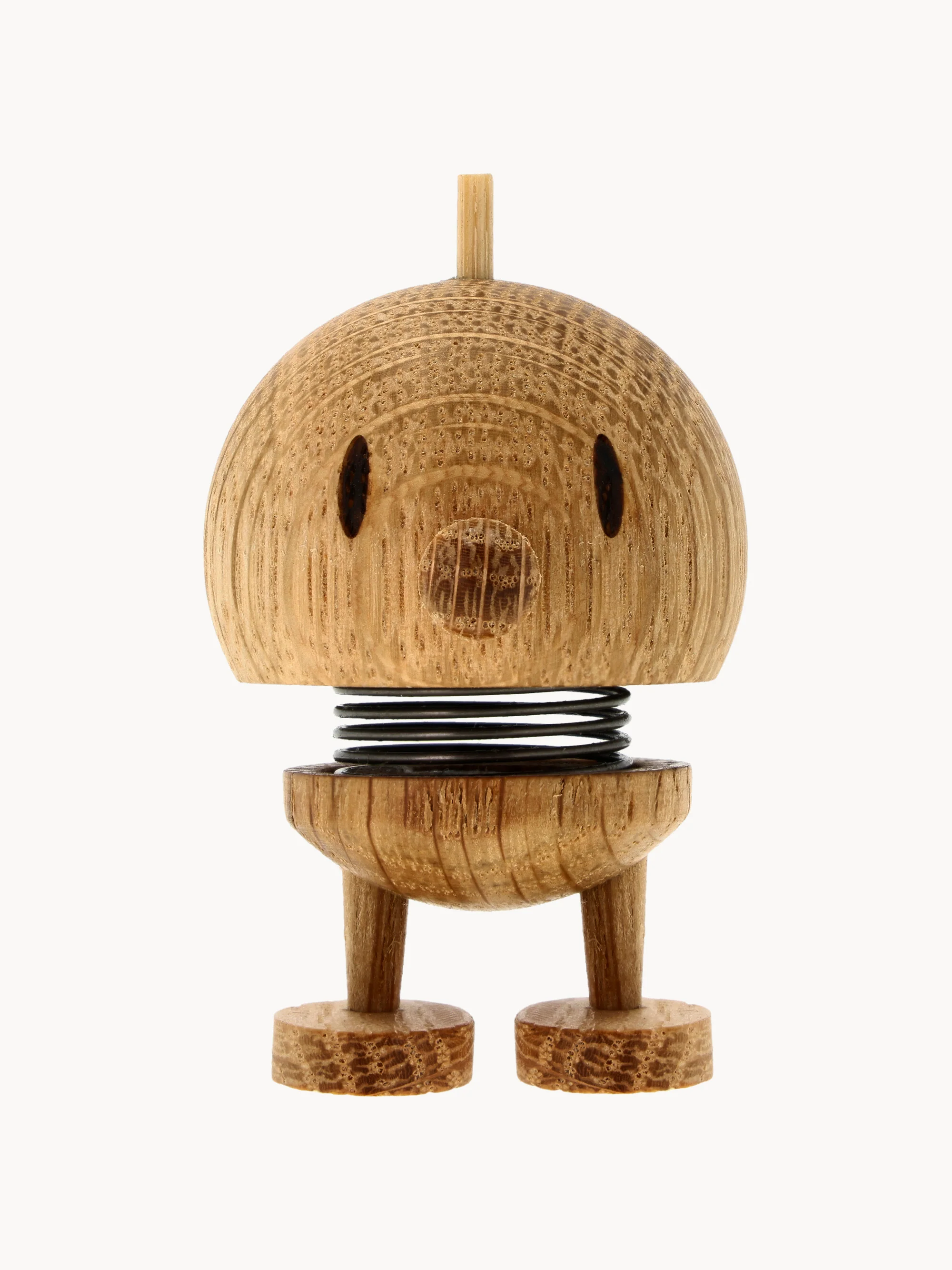 Decoratief object Bumble van eikenhout, H 6 cm