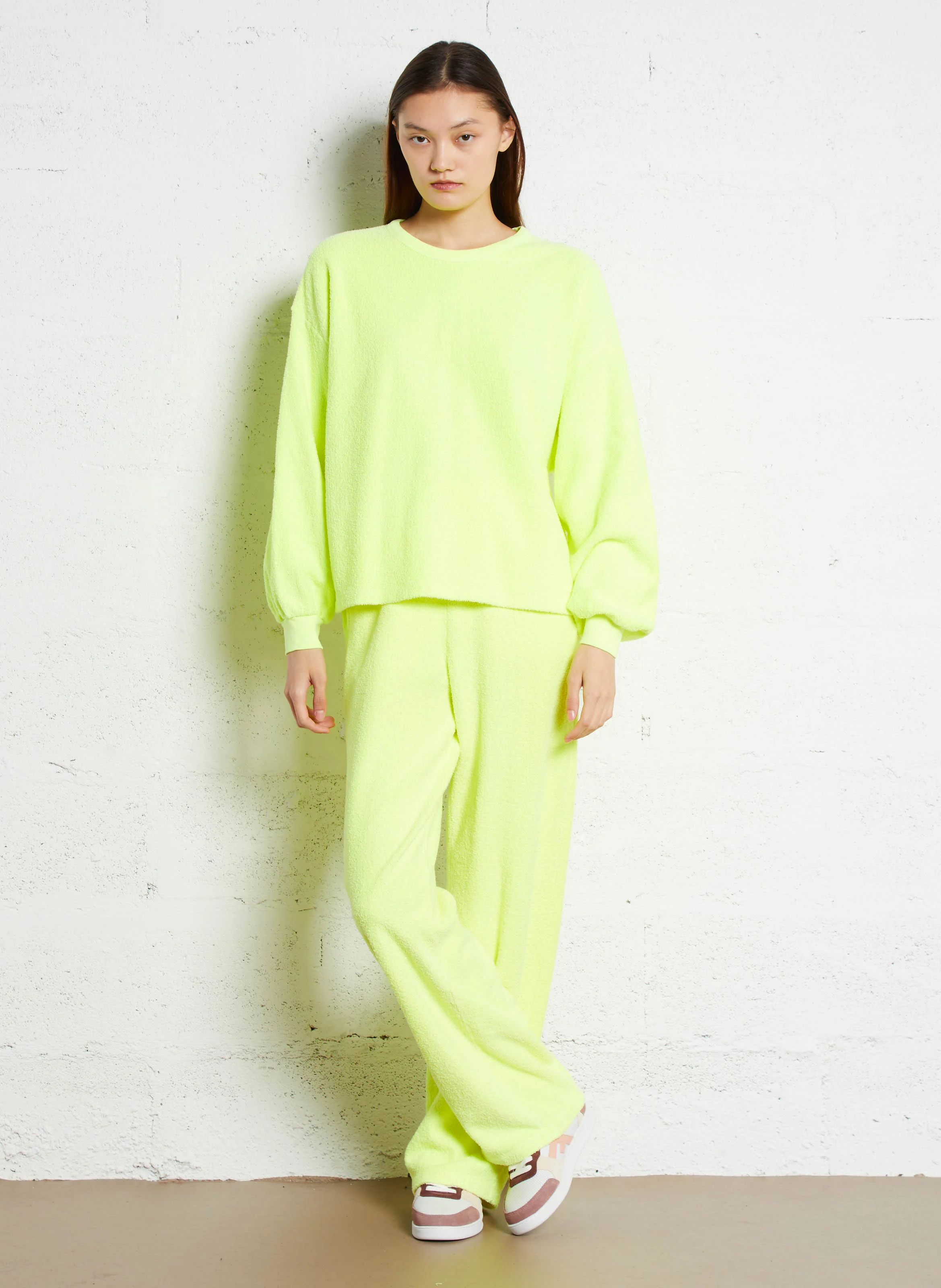 BOBYPARK - Sweat ample col rond en coton bio | Jaune