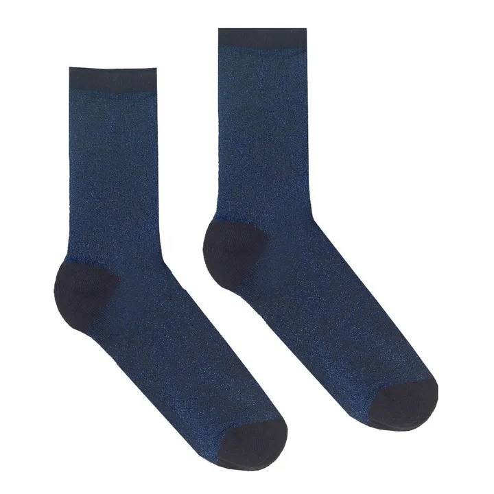 Becksöndergaard Chaussettes Dina Solid | Bleu nuit
