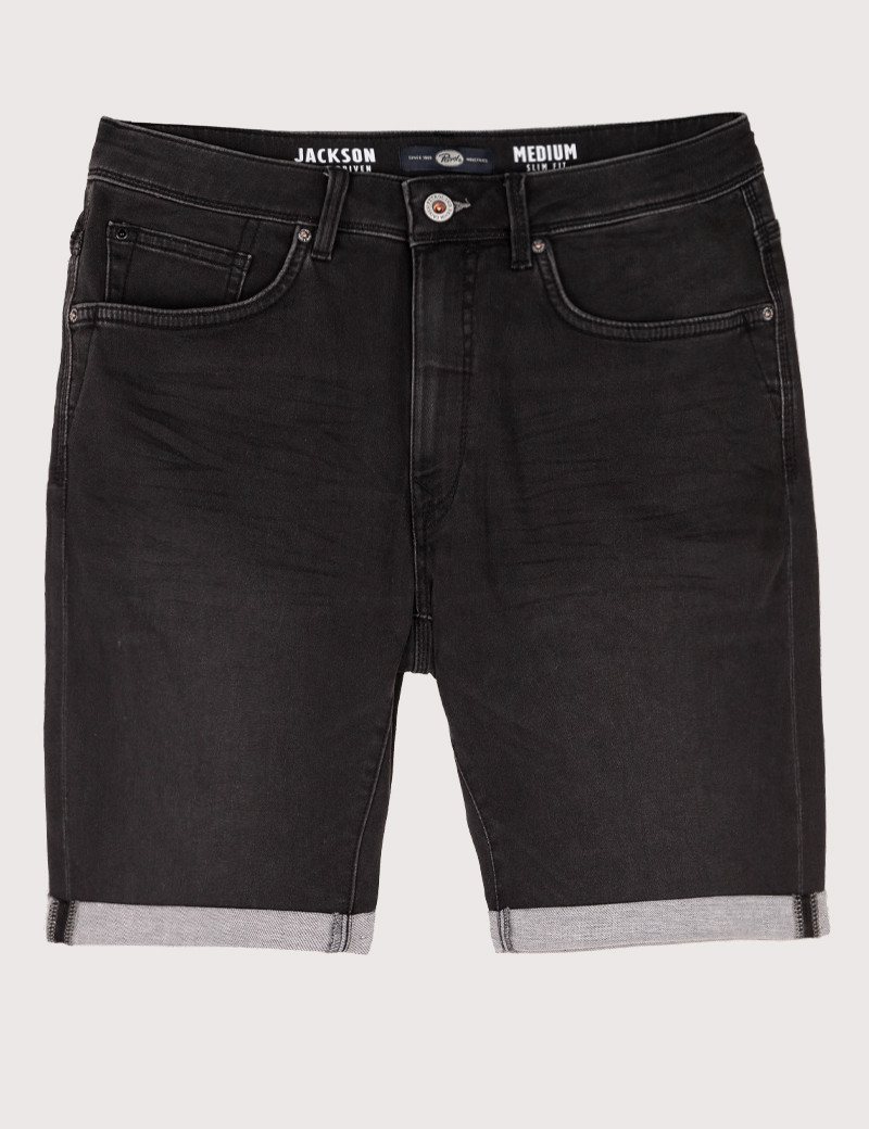PETROL IND SHORT DENIM BLACK STONE