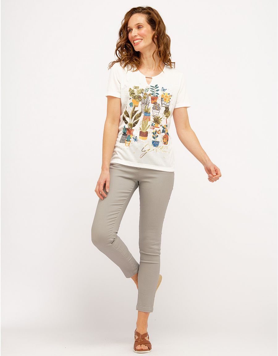 Pantalon 7/8e gris