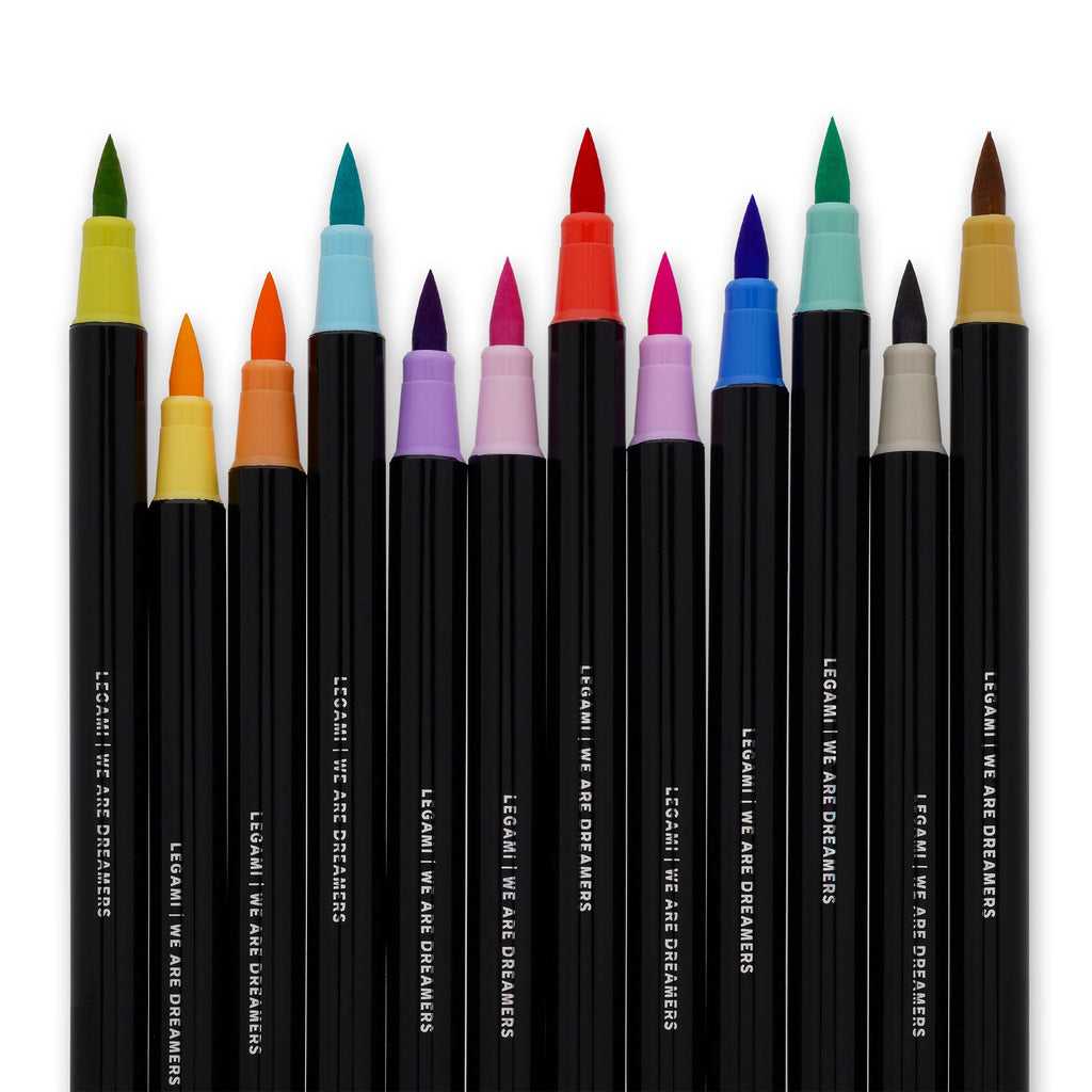 Conjunto 12 Marcadores Brush Pastel