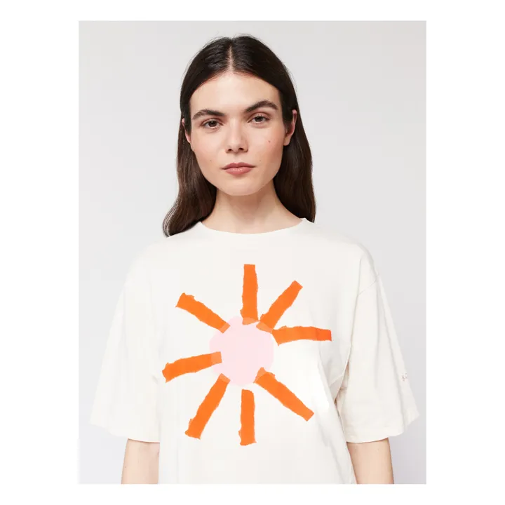 Bobo Choses T-shirt Oversize Sun Coton Bio - Collection Femme  | Ecru