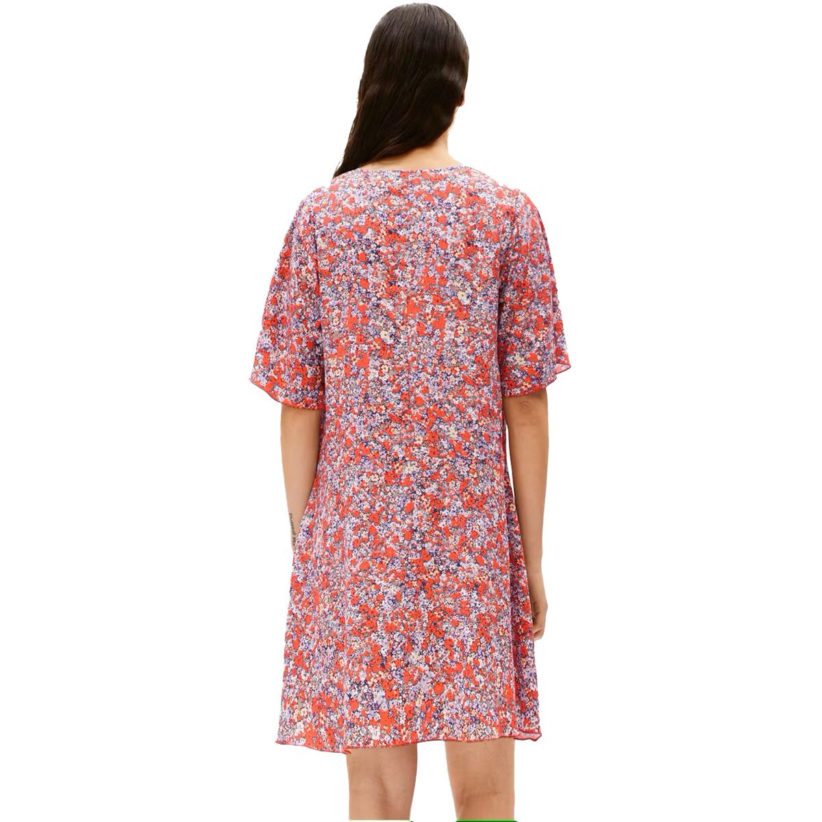 Armedangels Maaerha Mosaic Lino Kleid Damen coral blush