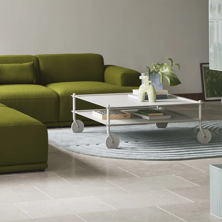 Muuto - Flow Couchtisch, 95,5 x 95 cm, grau