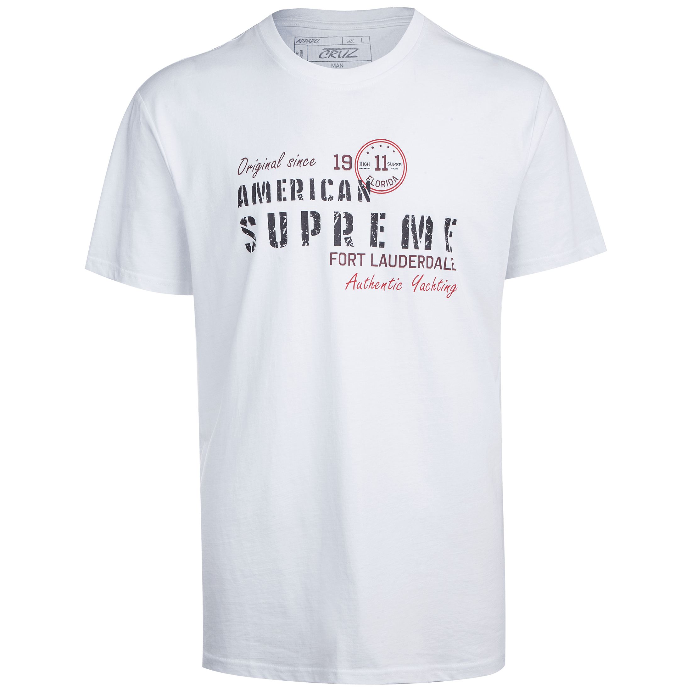 Cruz Gale M S-S Tee - Fritid og bomull