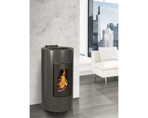 Angelina 12 pelletkachel, staal, zwart, 11,4 kW
