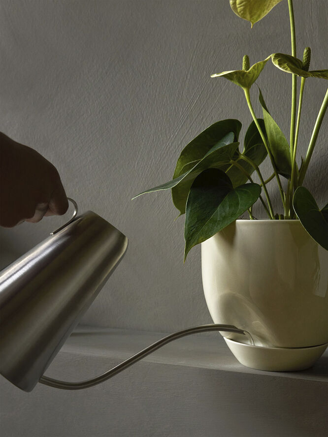 Audo Copenhagen Hydrous Planter, Ø12, Ashen