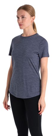 SPHERE III Damen-Merino-Kurzarmshirt  midnight navy hthr  S
