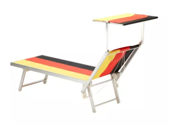 Bain de soleil de plage en aluminium transat professionnel VISA