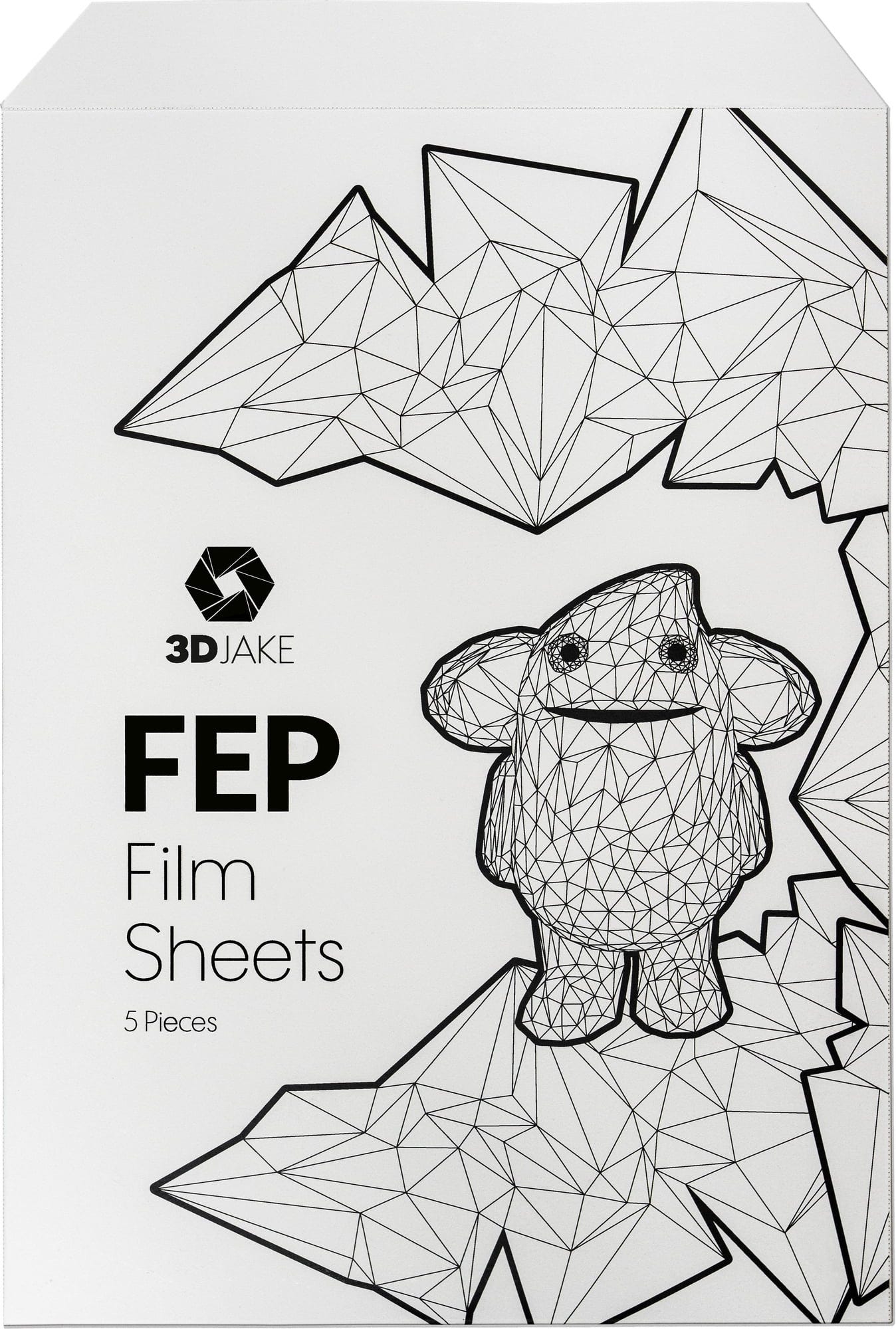 3DJAKE  FEP Folie 5er Set, 200 x 140 x 0,15 mm (5 Stk)    Ersatz FEP Folien für DLP/LCD 3D Drucker
