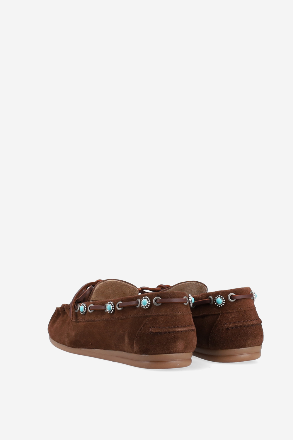 Boat suede western loafers