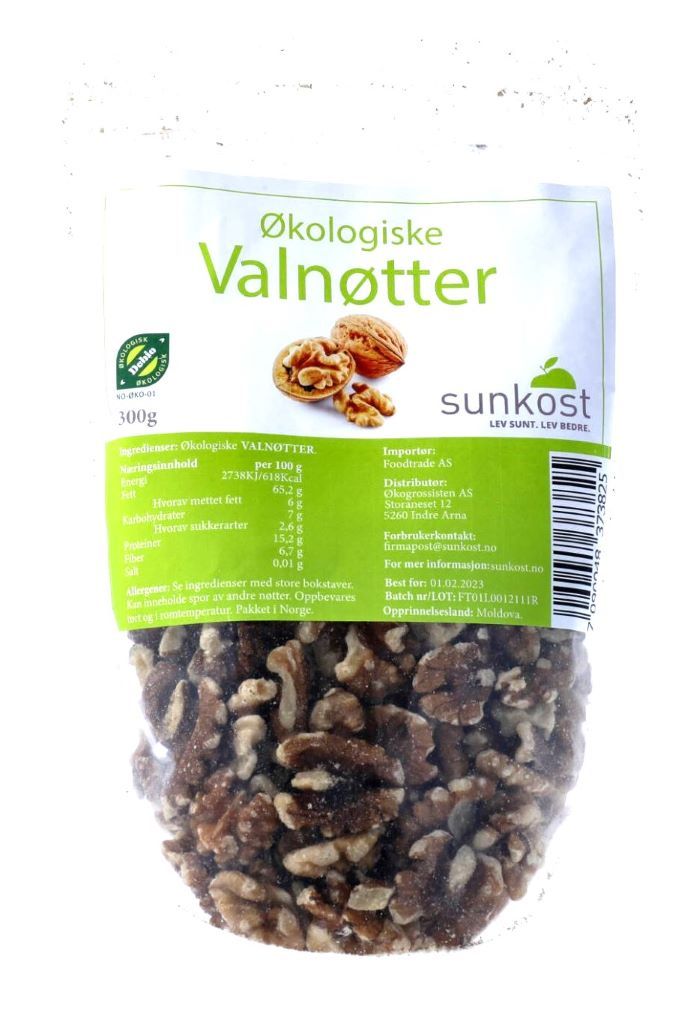 Sunkost Valnøtter 300 g