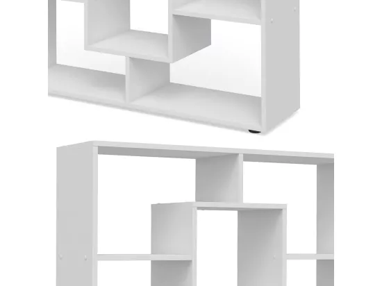 Séparateur Étagère Blanche 103,9 X 143 X 29 Cm (lxhxp)