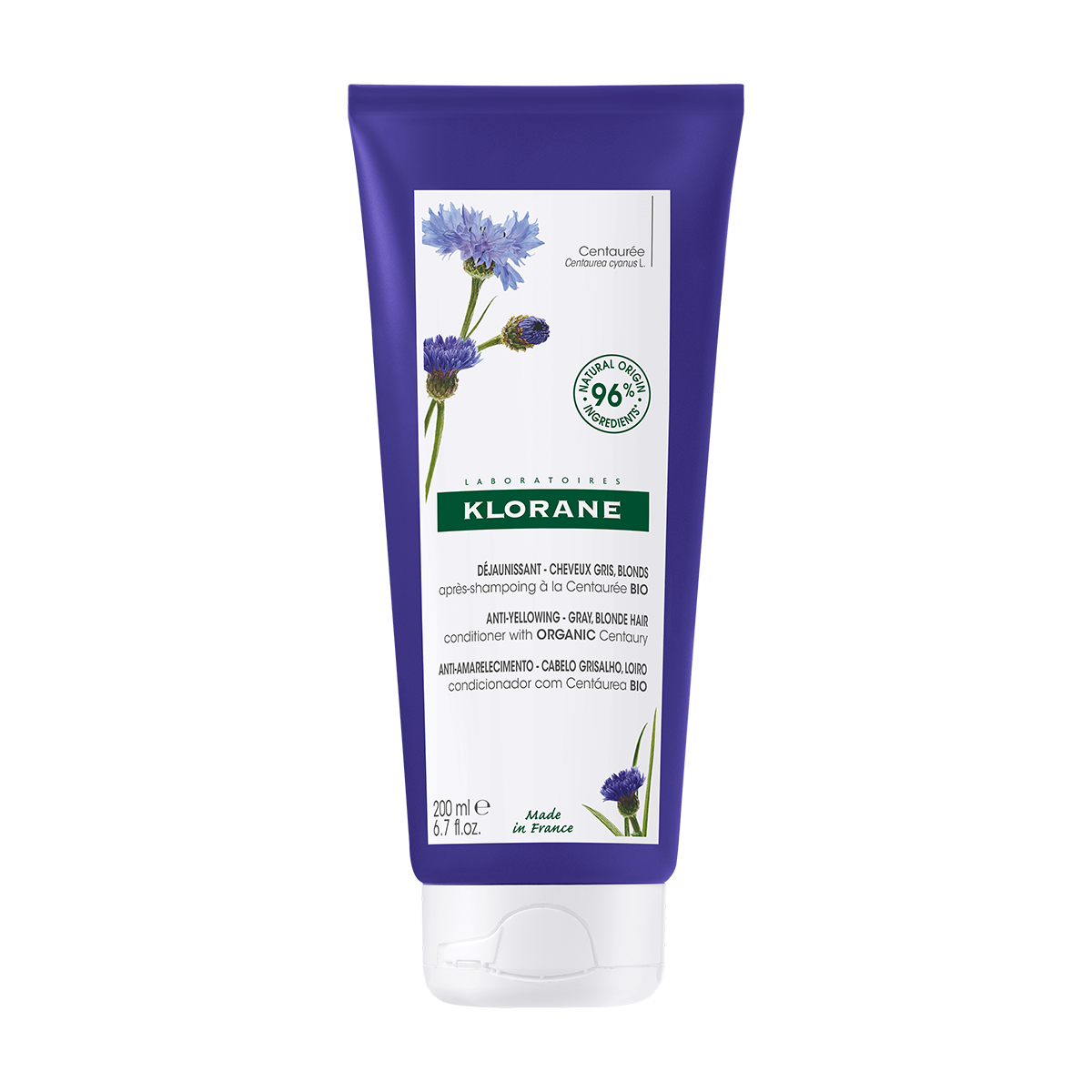 Klorane Kornblumen Bio Pflegebalsam Bals 200 ml